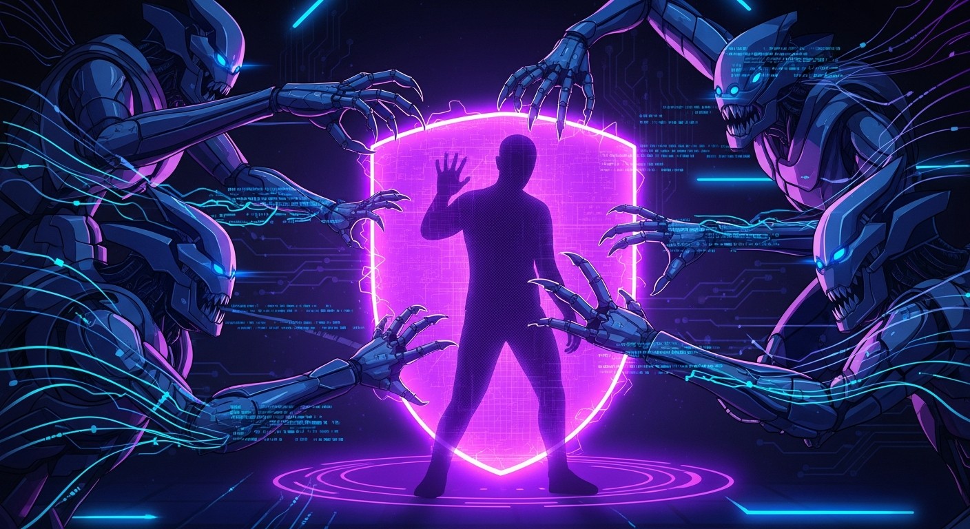 Digital shield protecting user from AI data scrapers