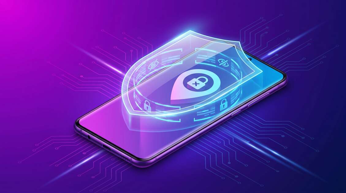 Android phone with location tracking protection via VPN shield