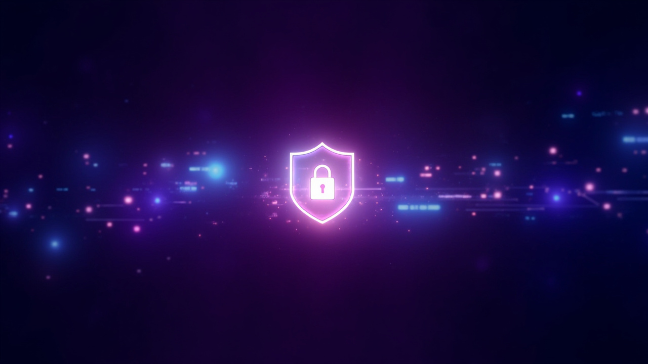 Secured online banking session protected by VPN encryption shield