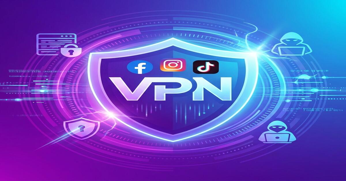 Shield protecting social media accounts from hacking and data theft