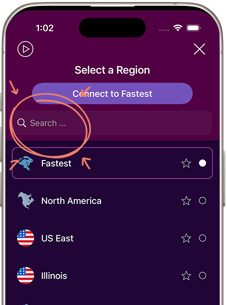 Step 3: Search and Connect to Canada